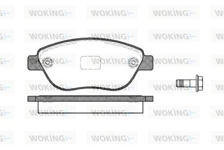 Колодки гальмівні Woking P9593.10