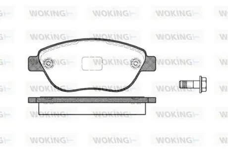 Колодки гальмівні Woking P9593.10
