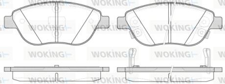 Колодки гальмівні Woking P9593.32 (фото 1)