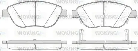 Колодки гальмівні Woking P9593.32