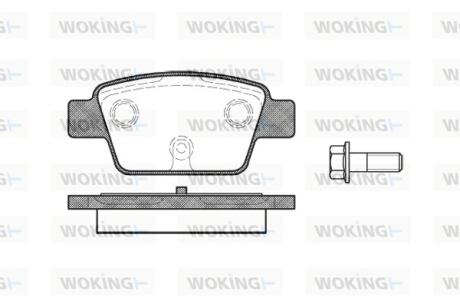 Колодки гальмівні Woking P9613.00