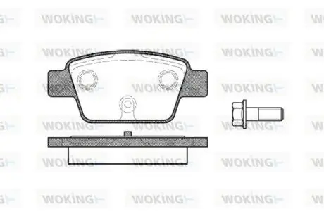 Колодки гальмівні Woking P9613.00