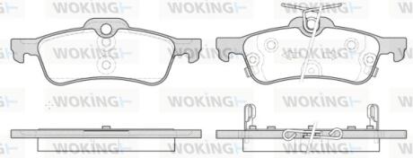 Колодки гальмівні Woking P9623.12