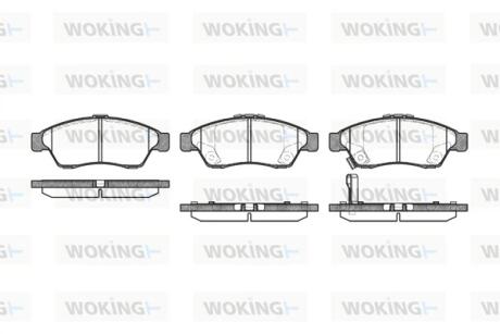 Колодки гальмівні Woking P9753.01
