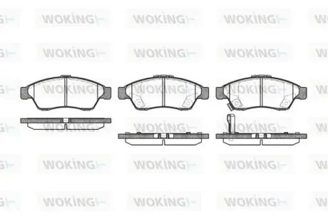 Колодки гальмівні Woking P9753.01