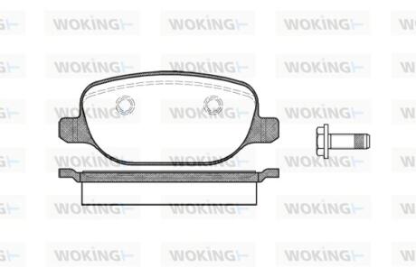 Колодки гальмівні Woking P9783.00