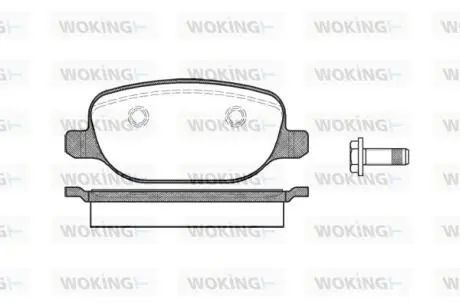 Колодки гальмівні Woking P9783.00