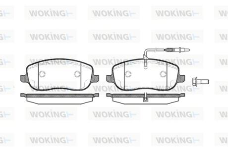 Колодки тормозные Woking P9793.12
