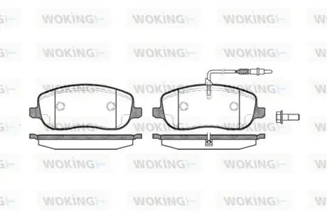 Колодки тормозные Woking P9793.12