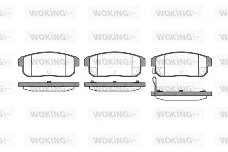 Колодки гальмівні Woking P9833.11