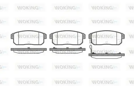 Колодки гальмівні Woking P9833.11