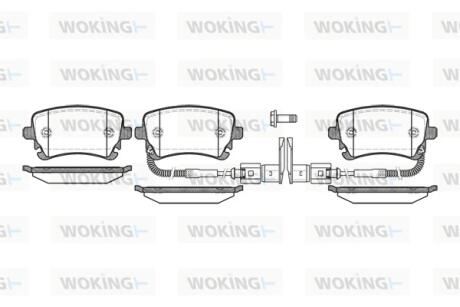 Колодки гальмівні Woking P9973.02