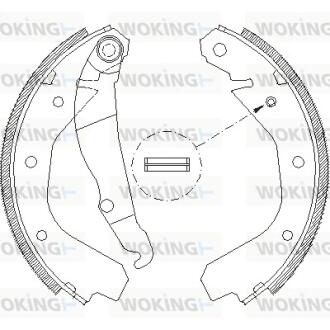 Колодки тормозные Woking Z4088.00