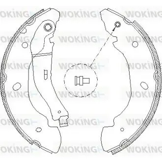 Колодки тормозные Woking Z4107.00