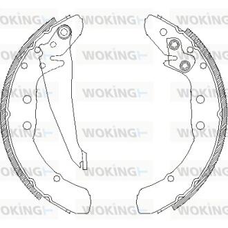 Колодки тормозные Woking Z4397.00