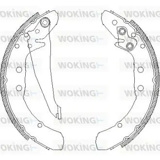Колодки тормозные Woking Z4397.00