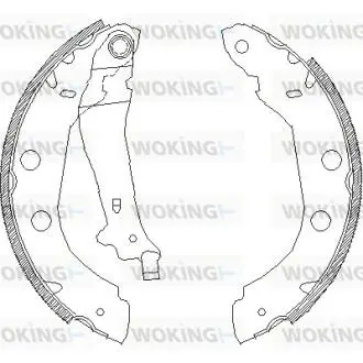 Колодки тормозные Woking Z4415.00