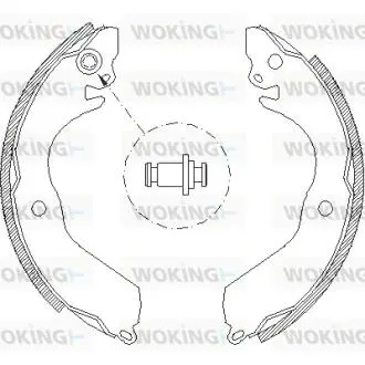 Колодки тормозные Woking Z4647.00