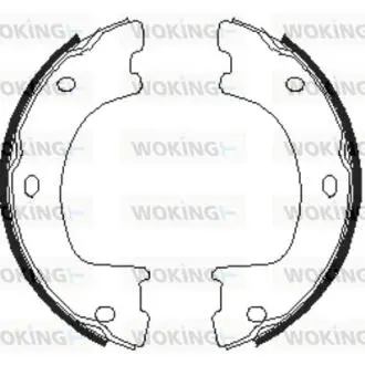 Колодки тормозные Woking Z4674.00