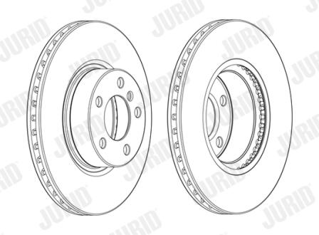 Гальмівний диск пер. BMW X3 (F25)/X4 (F26) 10-18 (328*73,1) Jurid 562891JC-1
