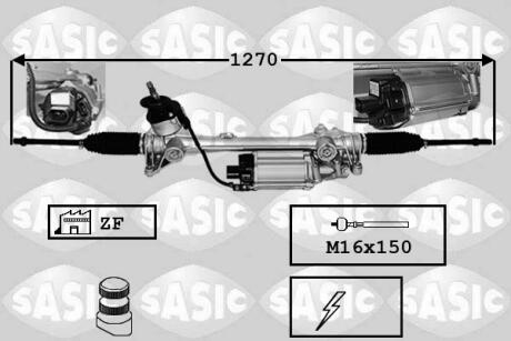 Рульова рейка AUDI A3, VW CADDY III-IV, GOLF V-VI 03- електричн. SASIC 7176065