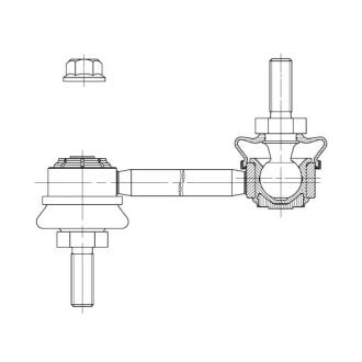 Стійка стаб передня вісь Dodge Dart 13-16 Chrysler 200 15-17 CTR CL0935