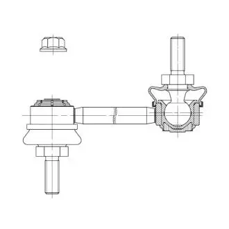 Стійка стаб передня вісь Dodge Dart 13-16 Chrysler 200 15-17 CTR CL0935