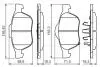 Комплект гальмівних колодок BOSCH 0986494485 (фото 5)