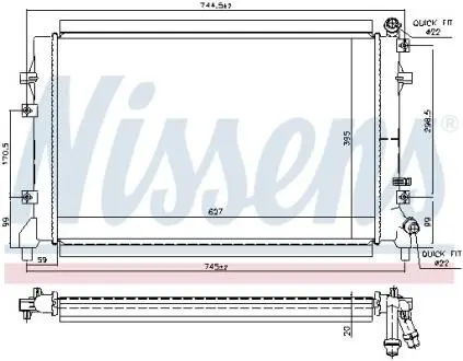 Теплообменник NISSENS 65324