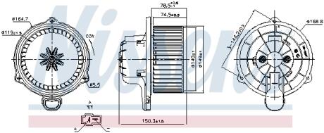 Вентилятор салону NISSENS 87510