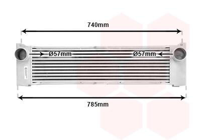 Інтеркулер MERCEDES-BENZ Vito-Series 2.2D 03- Van Wezel 30004371