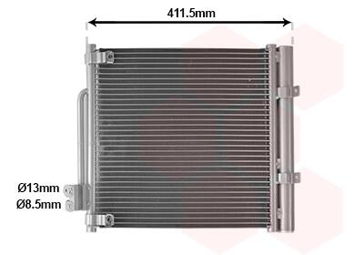 Конденсор кондиціонера TESLA MODEL S 11/13+ Van Wezel 69015701