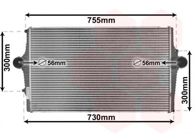 Інтеркулер VOLVO S60/V70/XC70 Van Wezel 59004136