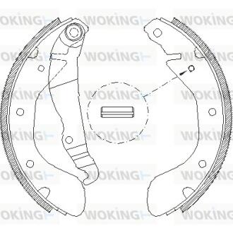 Колодки тормозные Woking Z4307.00