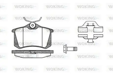 Колодки тормозные Woking P3633.03