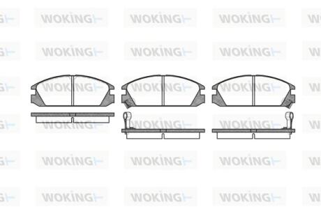 Колодки гальмівні Woking P3283.02