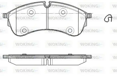 Колодки тормозные Woking P19473.00