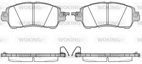 Колодки гальмівні Woking P17563.04
