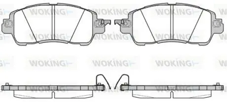 Колодки гальмівні Woking P17563.04