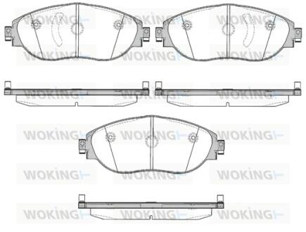 Колодки гальмівні Woking P15703.00