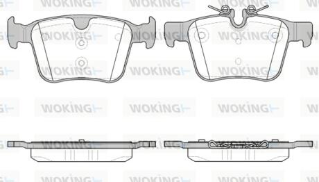 Колодки гальмівні Woking P14163.40