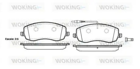 Колодки гальмівні Woking P12933.02