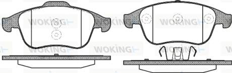 Колодки гальмівні Woking P12503.10