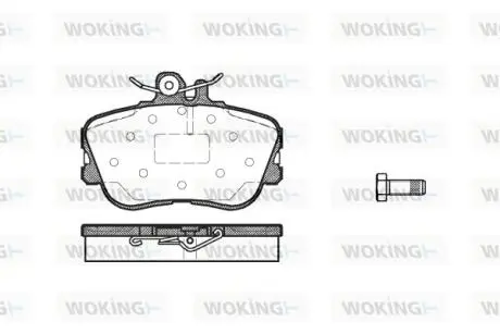 Колодки гальмівні передні Woking P5453.00