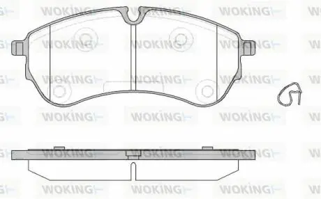 Колодки гальмівні заднi Woking P19303.00