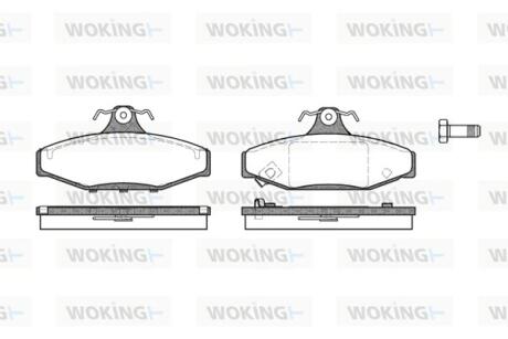 Колодки гальмівні Woking P2353.12 (фото 1)