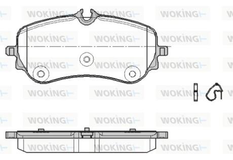 Колодки тормозные Woking P19483.00