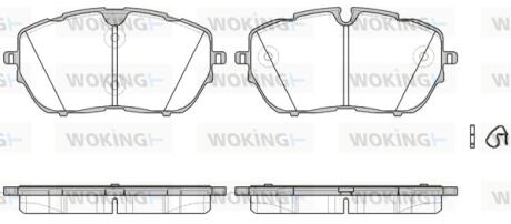 Колодки гальмівні Woking P17543.00