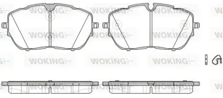 Колодки гальмівні Woking P17543.00