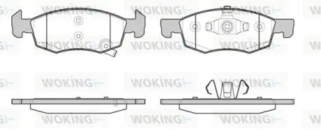 Колодки гальмівні Woking P17343.02